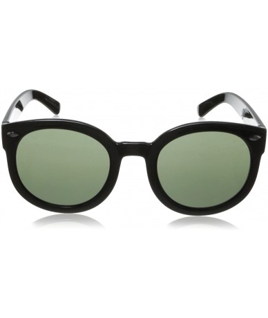 Butterfly Women's Round Sunglasses - Black1 - CU11KO4HUDJ $21.39