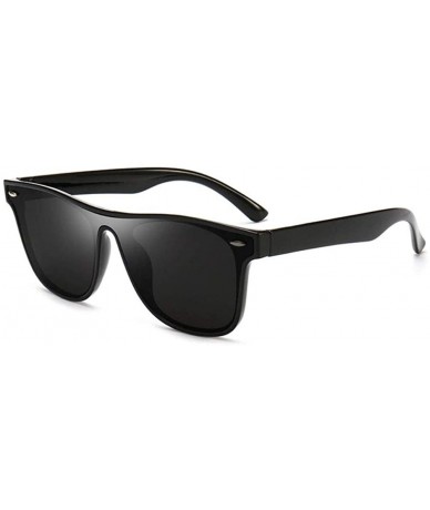 Rimless Classic Rivet Sunglasses Women Men Square Driving Rimless Sun glasses - Black/Black - C5198422ETR $11.36