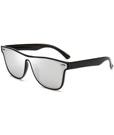 Rimless Classic Rivet Sunglasses Women Men Square Driving Rimless Sun glasses - Black/Black - C5198422ETR $11.36