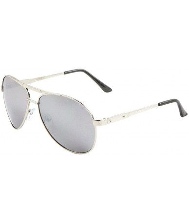 Round Screw Temple Round Modern Aviator Sunglasses - Grey - CI190DIQZ8W $11.51