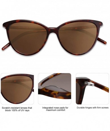 Cat Eye Vintage Cat Eye Sunglasses For Women UV Protection Classic Retro Designer Style Shades MR1909 Manon - CG194XS6MWT $28.91
