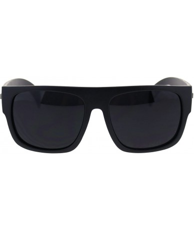 Square KUSH Sunglasses Mens Dark Lens Black Square Frame Shades UV 400 - Matte Black - CI18GRX8ZE7 $12.38