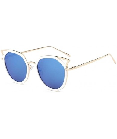 Aviator Polarized Sunglasses Protection Durable Driving - Ice Blue - CU18KREXOE8 $28.52