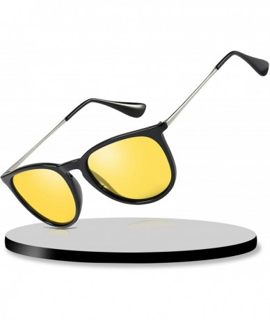 Goggle Vision Driving Glasses Polarized - F-black Frame Night Lens - CC18NK7OIX4 $20.45