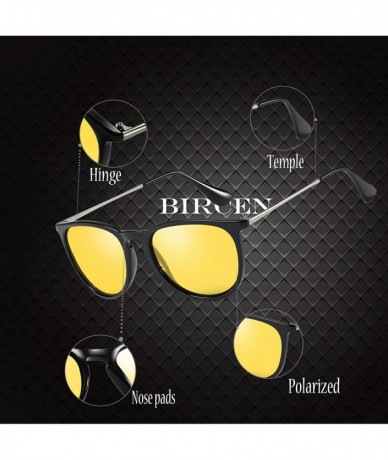 Goggle Vision Driving Glasses Polarized - F-black Frame Night Lens - CC18NK7OIX4 $20.45