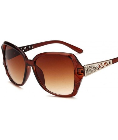 Aviator 2019 New Large Frame Designer Sunglasses Women's Fashion Mirror C5 - C3 - CW18YZXCH8Q $18.49