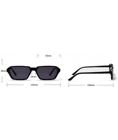 Square Women's Fashion Retro Small Square Shades Frame UV Protection Polarized Sunglasses - Brown - CN18DZN7208 $16.61