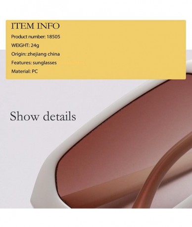 Square Women's Fashion Retro Small Square Shades Frame UV Protection Polarized Sunglasses - Brown - CN18DZN7208 $16.61