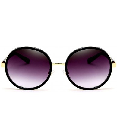 Goggle Gothic Steampunk Round Sunglasses Mujer Mirror Goggle Luxury Fashion Sun Glasses Women Vintage Oculos FeShades - C6198...