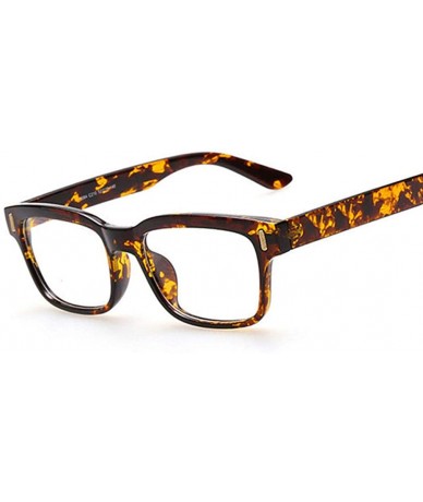 Rimless Women Spectacles Square Eyeglasses Frame Men Optical Eye Glasses Frame - Amber - C61829XX87H $10.29