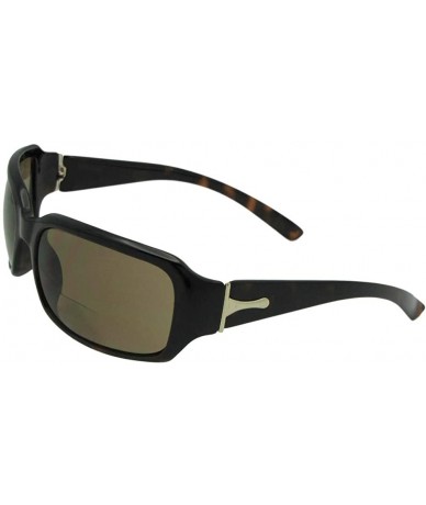 Rectangular +1.25 Power Womens Fashion Bifocal Sunglasses B23 - Tortoise Frame Brown Lenses - C518L6NON97 $12.38