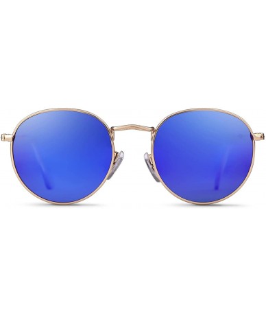Oversized Hexagonal Round Polarized Sunglasses Men Women Hipster Small Square Polygon Mirrored Lens - CM18I8HZ6WS $20.62