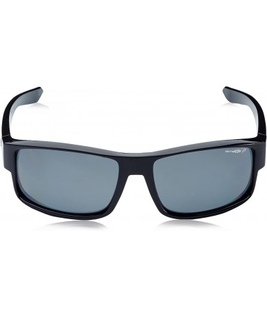 Sport Men's An4224 Boxcar Rectangular Sunglasses - Black/Polarized Grey - CB12FUJTIMD $57.97