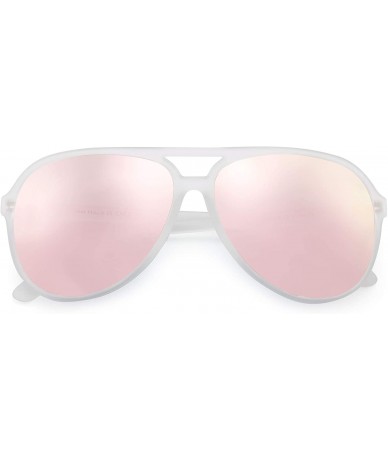 Sport Polarized Aviator Sunglasses Men Women Oversize Plastic Driving Glasses - CR18TMRE77A $27.01