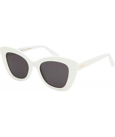 Sport Eyewear - Raven - Designer Cat Eye Sunglasses for Women - White/Grey - C018XZL9CNQ $108.74