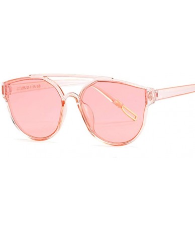 Cat Eye Vintage Sliver Cat Eye Sunglasses Women Fashion Cateye Sun Glasses Female Shades UV400 - Silver - CL18U560UQ8 $9.34
