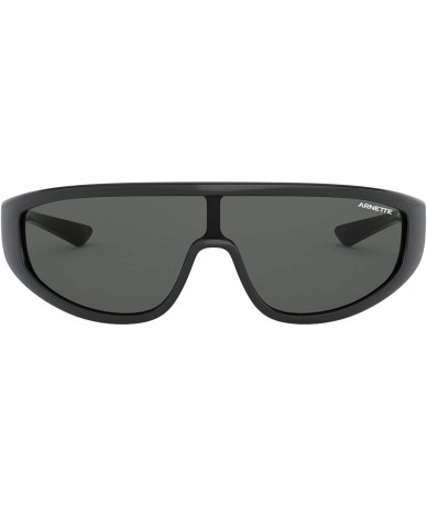 Sport mens An4264 Clayface Shield Sunglasses Shield Sunglasses - Gloss Black/Grey - C718Z3HXK9K $38.07