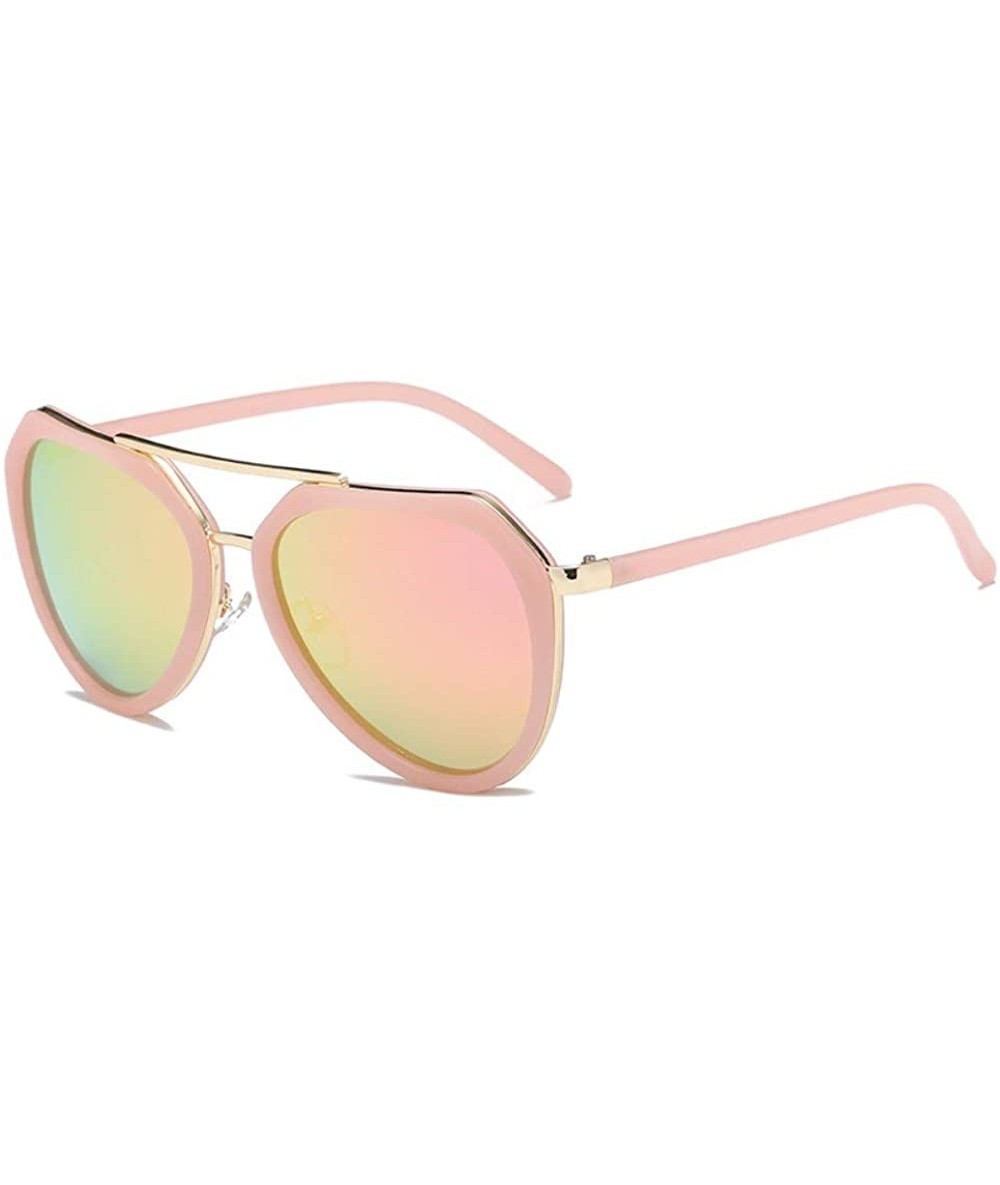 Aviator Polarized sunglasses for men and women with the same glasses anti-ultraviolet Sunglasses - E - CX18QR744RR $32.83