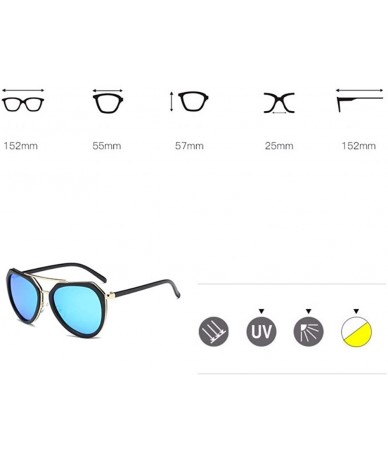 Aviator Polarized sunglasses for men and women with the same glasses anti-ultraviolet Sunglasses - E - CX18QR744RR $32.83