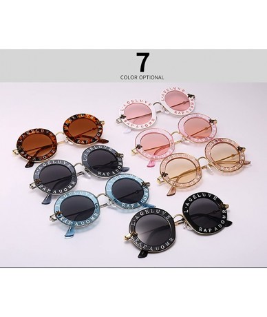 Round Round Sunglasses for Women Men bee Sunglasses Chic Style Unisex Glasses - Transparent - C5182XKH488 $12.72