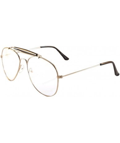Round Minimalist Metal Round Clear Eyeglasses UV Protection A068 A118 - Clear - CZ189IND5U0 $19.68