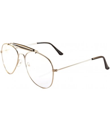 Round Minimalist Metal Round Clear Eyeglasses UV Protection A068 A118 - Clear - CZ189IND5U0 $9.34