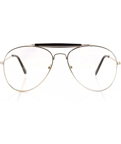 Round Minimalist Metal Round Clear Eyeglasses UV Protection A068 A118 - Clear - CZ189IND5U0 $19.68