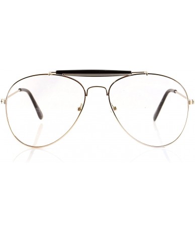 Round Minimalist Metal Round Clear Eyeglasses UV Protection A068 A118 - Clear - CZ189IND5U0 $9.34