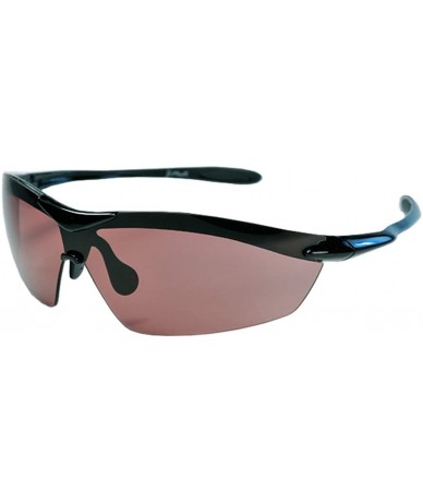 Sport Polarized P49 Sports Fashion Sunglasses - Flat Black & Amber - CZ113N4MGMR $24.83