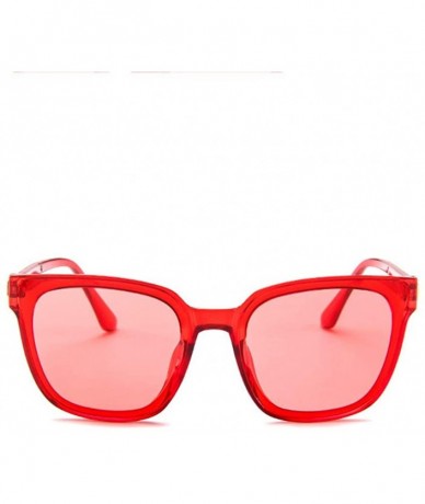 Goggle Classic Polarized Sunglasses resistance Mirrored - Red - CF196EZIMTQ $17.63