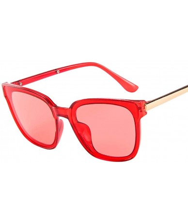 Goggle Classic Polarized Sunglasses resistance Mirrored - Red - CF196EZIMTQ $9.72