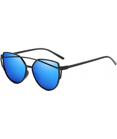 Goggle Fashion UV Protection Glasses Travel Goggles Outdoor PC Frame Sunglasses Sunglasses - Black Blue - CV18ROLHICW $36.47