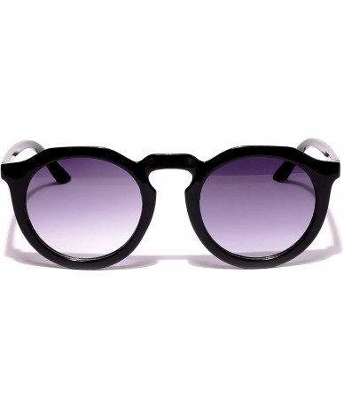 Oversized Women's Bold Oval Goggles Sunglasses Black Lens - Black - CG18WG8ES3I $19.68