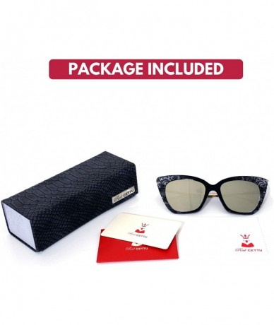 Cat Eye Designer Handmade Acetate Cat Eye Frame Sunglasses with Quality UV CR39 Lens Gift Package Included - C118QW479X2 $37.80