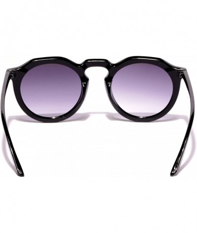 Oversized Women's Bold Oval Goggles Sunglasses Black Lens - Black - CG18WG8ES3I $19.68