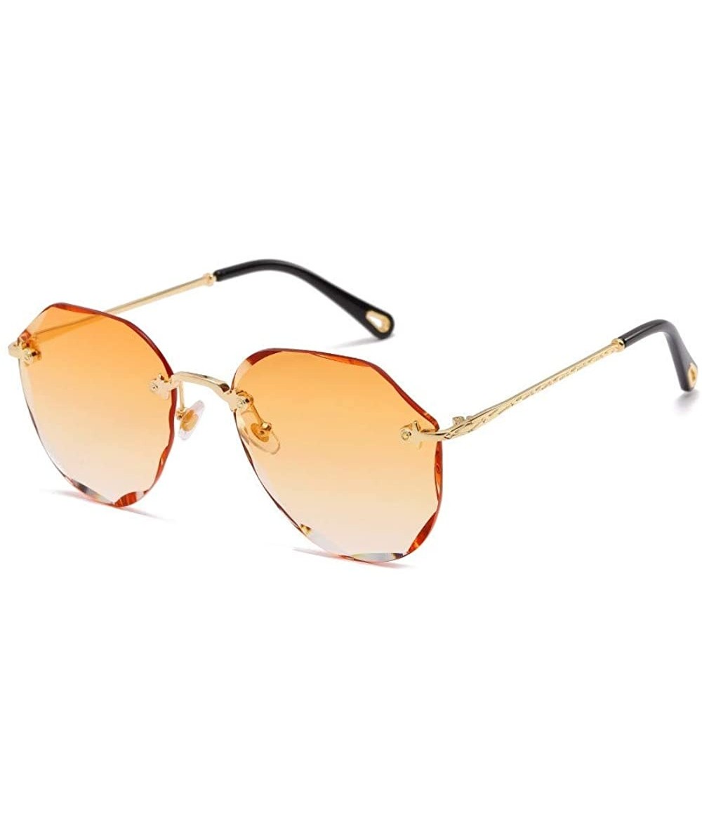 Sport Cut Edge Sunglasses Ocean Piece New Fashion Trend Frameless Sunglasses New Sunglasses - CN18SQ7LKMO $28.97