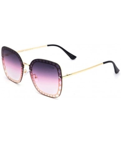 Sport Sunglasses Men and Women Fashion Metal Sunglasses Big Frame Wild Glasses - 3 - C71906DZXY0 $73.09