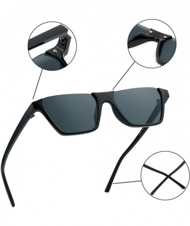 Oversized Oversize Multifunction Sunglasses-UV400 Protection-Retro for Men/Women - Z3298_black Grey - CM193ZZHO79 $15.72
