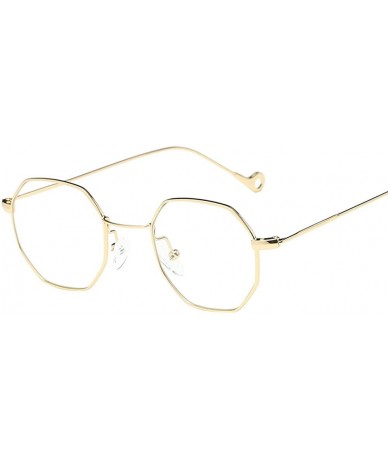 Oversized Sunglasses Lightweight Translucent Protection - Gold - CH18SZ48YZ5 $16.75