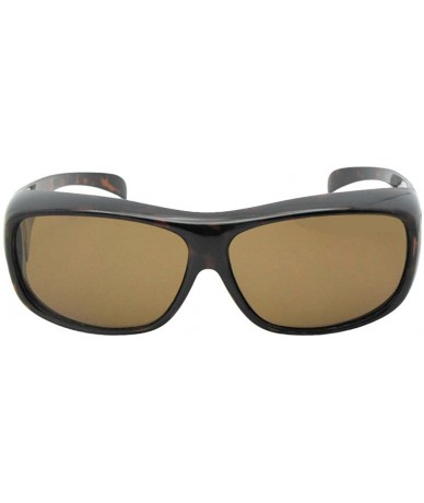 Rectangular Medium Polarized Fit Over Sunglasses F1 - Tortoise-brown Lens - CB186M847T3 $17.82
