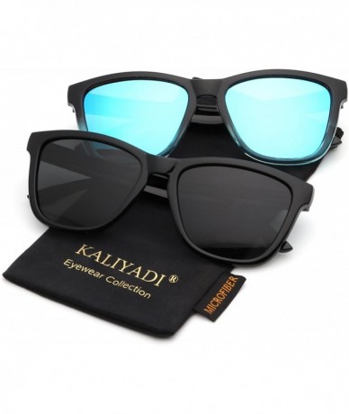 Wayfarer Unisex Polarized Retro Classic Trendy Stylish Sunglasses for Men Women Driving Sun glasses 100% UV Blocking - CQ18GC...