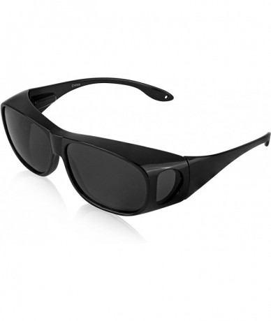 Shield Fitover Sunglasses Polarized Lens Cover Wear Over Prescription Glasses - CS180UA5OWR $13.11