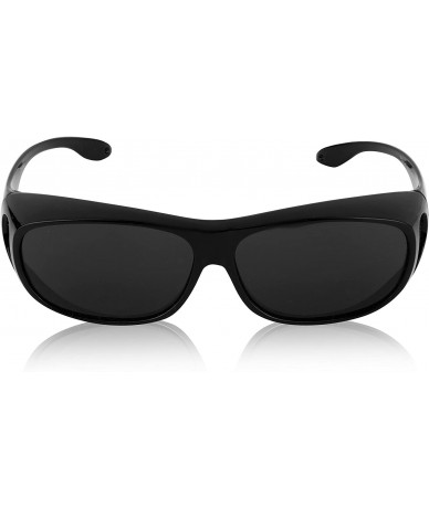 Shield Fitover Sunglasses Polarized Lens Cover Wear Over Prescription Glasses - CS180UA5OWR $13.11