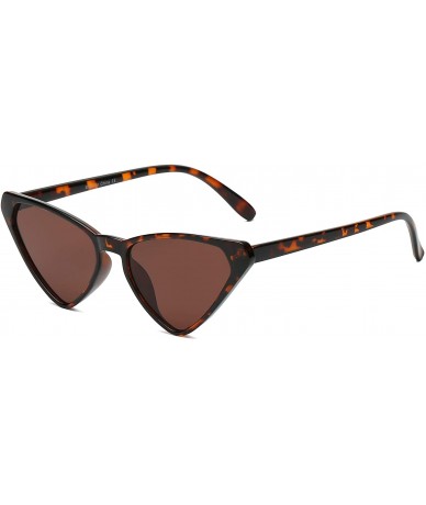 Cat Eye Women High Pointed Cat Eye Fashion Sunglasses - Tortoise - CQ19254E0E8 $9.62