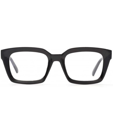 Square Blocking Glasses Computer Eyewear Relieve Headaches - Black - CX197HANS02 $10.71