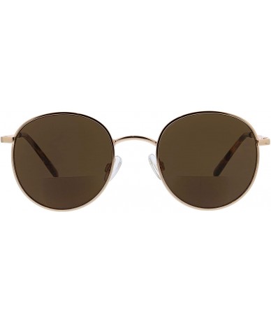 Round The Good Life Round Hideaway Bifocal Sunglasses- Gold/Tortoise- 49 mm + 1 - CH18X006952 $18.03