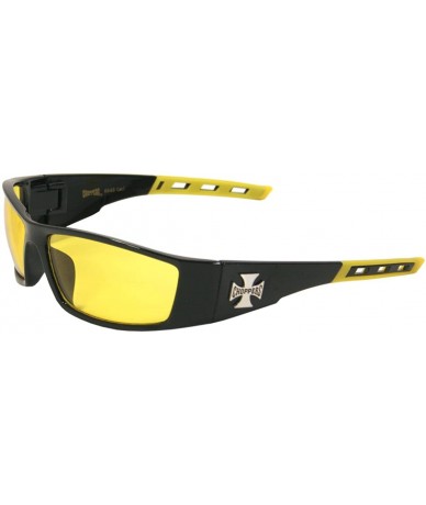 Sport Bikers Sports Wrap Sunglasses for Motorcycle- All Outdoor Sports 3466 - Yellow - C911LF01GN1 $9.56