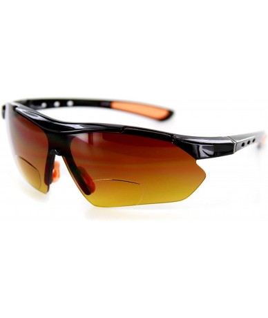 Wrap Daredevil Fashion Bifocal Sunglasses w/Wrap-Around Sports Design and Anti-Glare Coating for Active Men - CM11BSNBK2H $21.26