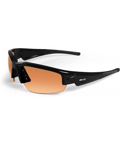 Sport Sunglasses 2017 TR90 Dynasty 2.0 HD Black Amber Lens - CQ12NVHPDT0 $19.04