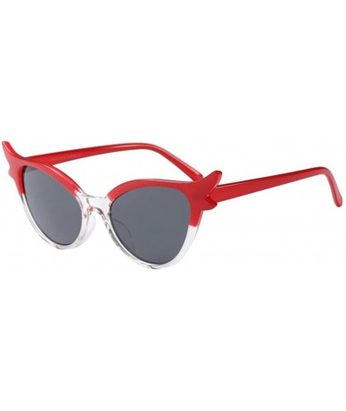 Aviator Unisex Fashion Eyewear Unique Sunglasses Cat Eye Vintage Glasses - Multicolor C - C71970H80N3 $8.09